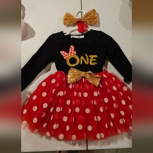 Minnie Mouse First Birthday dress